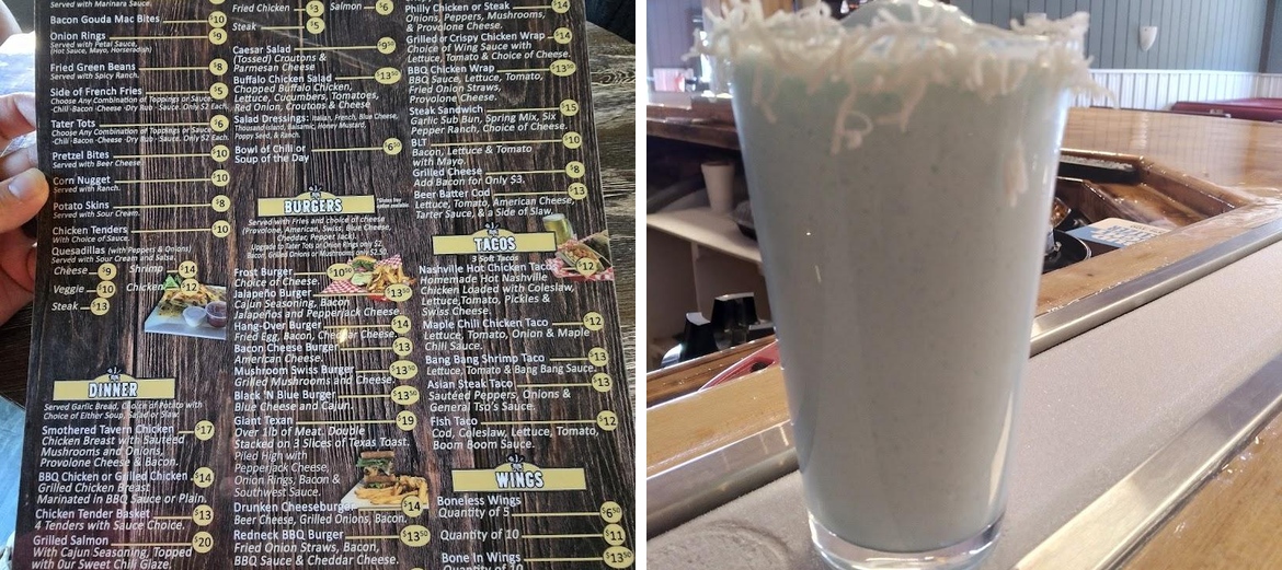 FROST BAR N Grille Menu