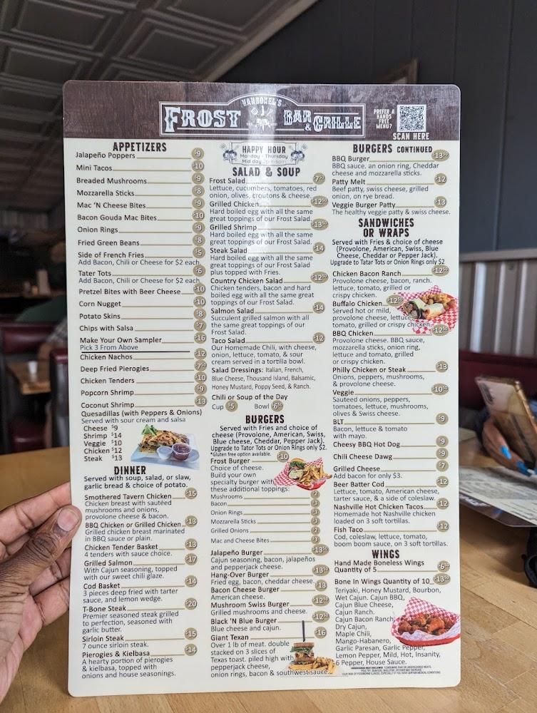 FROST BAR N Grille Menu image 3